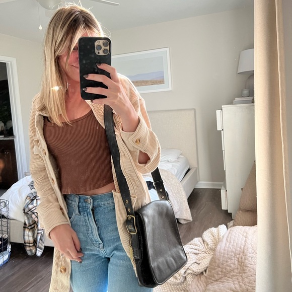 Coach Black Leather Satchel - Picture 5 of 8